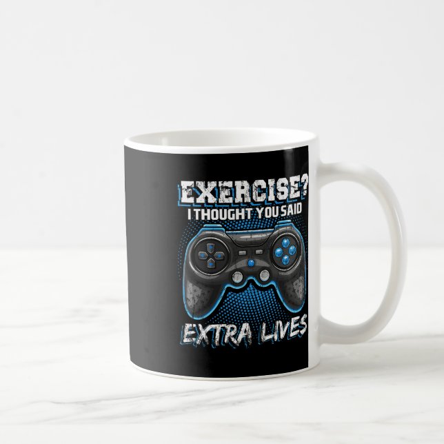 Lives Funny Video Game Controller Retro Gamer Boys Coffee Mug (Right)