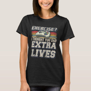 Lives Funny Video Game Controller Retro Gamer Boys T-Shirt