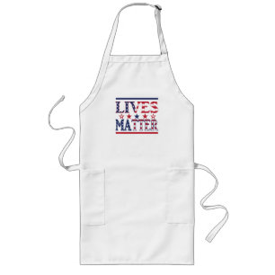 Lives Matter - American Flag Long Apron