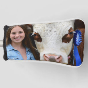 Livestock Show Cow Photo Customize Golf Head Cover