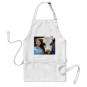 Livestock Show Cow Photo Customize Standard Apron