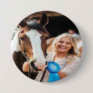 Livestock Show Horse Photo Customize 7.5 Cm Round Badge