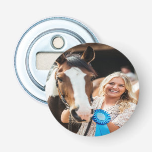 Livestock Show Horse Photo Customize Bottle Opener