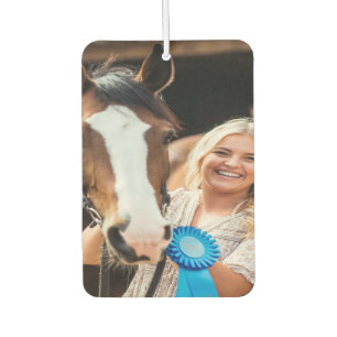 Livestock Show Horse Photo Customize Car Air Freshener
