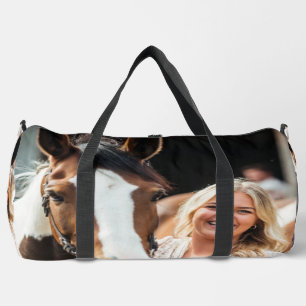Livestock Show Horse Photo Customize Duffle Bag