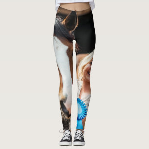 Livestock Show Horse Photo Customize Leggings