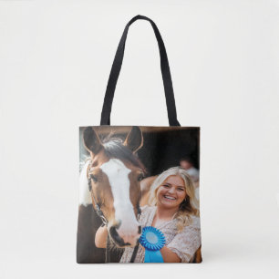 Livestock Show Horse Photo Customize Tote Bag