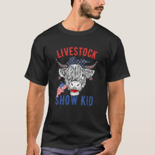 Livestock Show Kid  Showing Cows At The Fair T-Shirt
