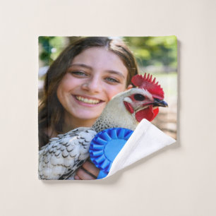 Livestock Show Poultry Photo Customise Bath Towel Set
