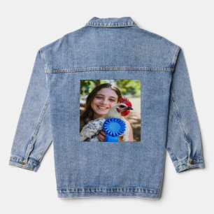 Livestock Show Poultry Photo Customise Denim Jacket