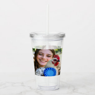 Livestock Show Poultry Photo Customize Acrylic Tumbler