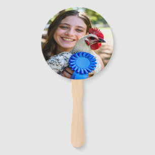 Livestock Show Poultry Photo Customize Hand Fan
