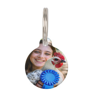 Livestock Show Poultry Photo Customize Pet Tag