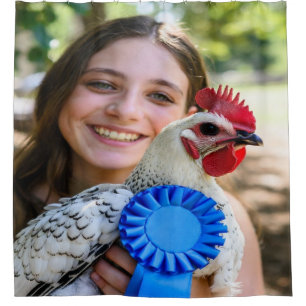 Livestock Show Poultry Photo Customize Shower Curtain