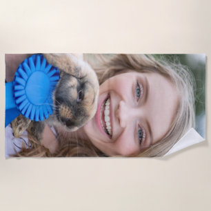 Livestock Show Rabbit Photo Customize Beach Towel