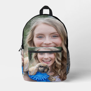 Livestock Show Rabbit Photo Customize Printed Backpack