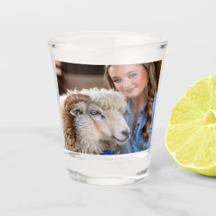 Livestock Show Sheep Photo Customise Shot Glass