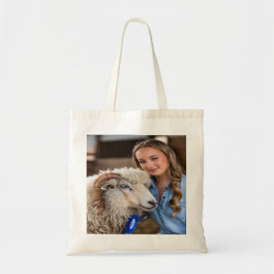 Livestock Show Sheep Photo Customize Tote Bag