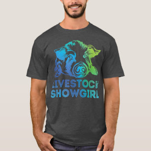 Livestock Showgirl Showing Pigs At The Fair  T-Shirt
