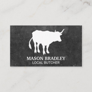 Livestock Silhouette Farmland Business Card