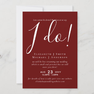 Livestreaming Wedding Invites - Watch Us Say I Do!