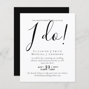 Livestreaming Wedding Invites - Watch Us Say I Do!