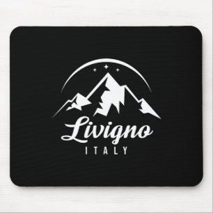 Livigno Italy Ski Resort Skiing Snowboarding Souve Mouse Pad