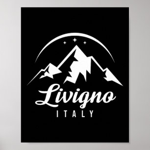 Livigno Italy Ski Resort Skiing Snowboarding Souve Poster