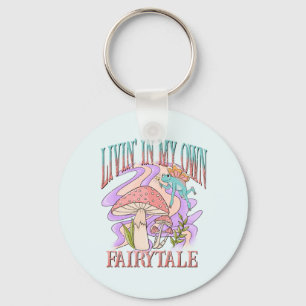 Livin’ In My Own Fairytale – Frog & Mushroom Key Ring