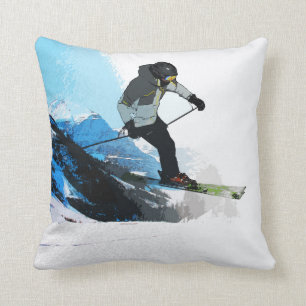 Livin' It! - Downhill Skier  Cushion