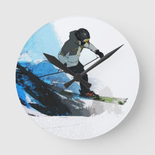 Livin' It! - Downhill Skier   Round Clock