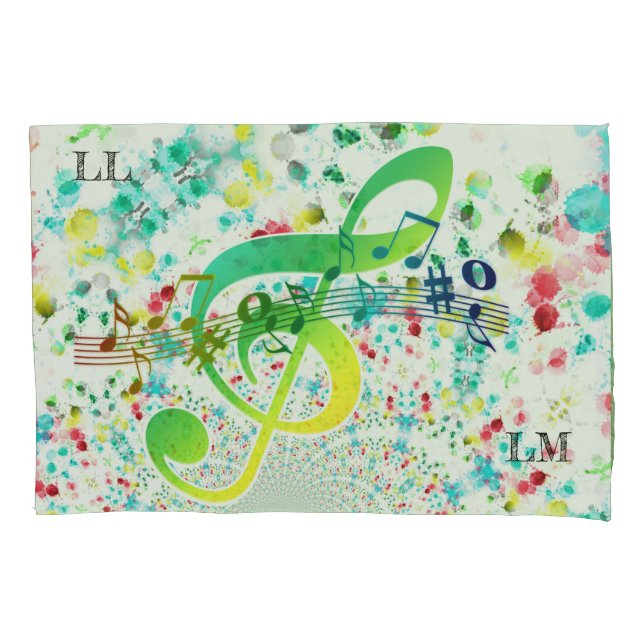 Livin Life Lovin Music Pillowcase (Front-Left)