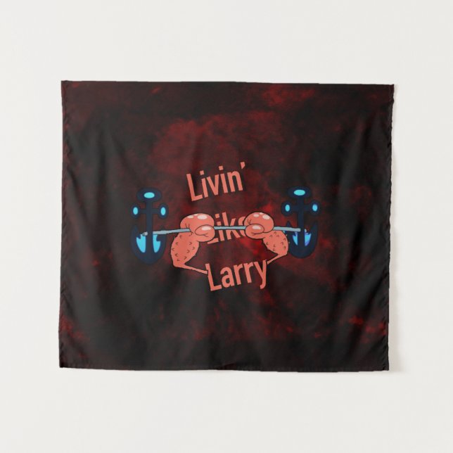 Livin like larry tapestry (Front (Horizontal))