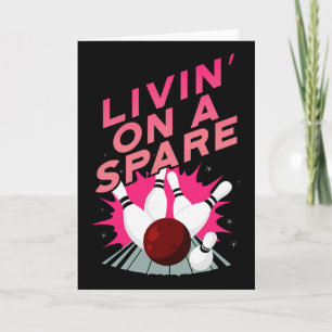 Livin' On A Spare Bowling Bowler Cricket Tsman  Card