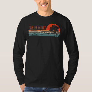 Livin That Van Life Retro Camper Camping Van T-Shirt