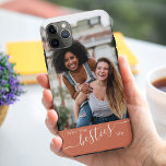 Livin the Besties Life Quote Clay Friends Photo iPhone 11 Pro Max Case<br><div class="desc">Custom bff photo iPhone Case. The photo template is set up for you to add your own picture of you and your best friend(s) - which is displayed in portrait format. The design is lettered with the quote "livin the besties life" in elegant handwritten script and modern typography. It has...</div>