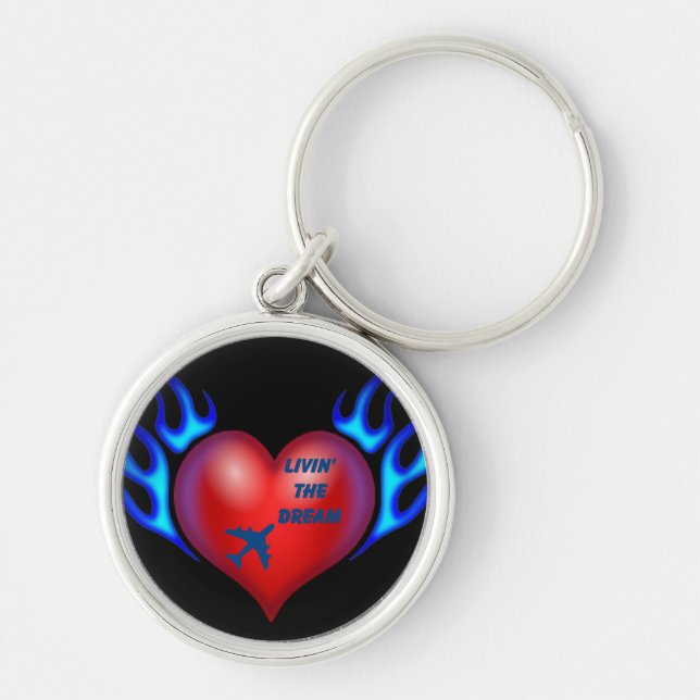 Livin' The Dream Key Ring (Front)