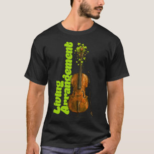 Living Arrangement Vines Cello Classical Music Art T-Shirt