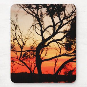 Living Art : Sunset Nature Silhouette Mousepad