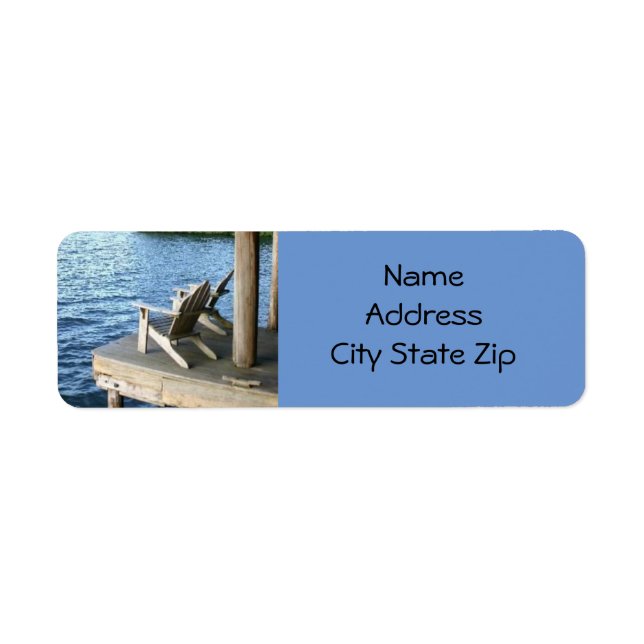 "LIVING AT THE LAKE" RETURN ADDRESS LABEL (Front)