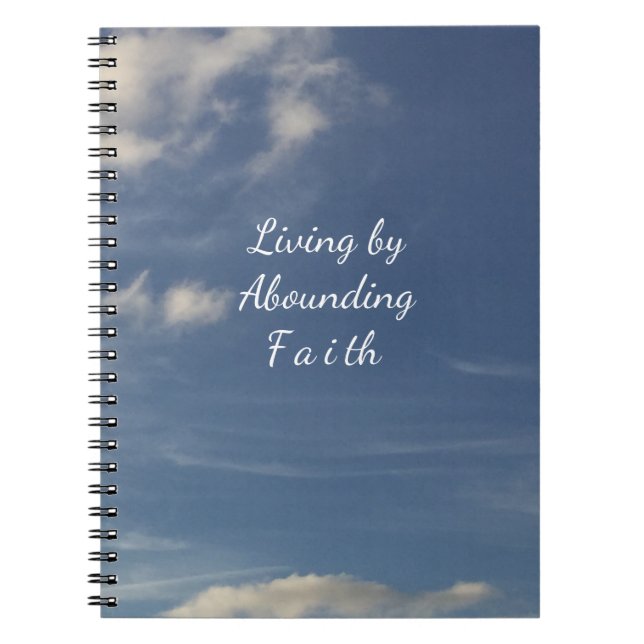 Living by Abounding Faith Notebook (Front)