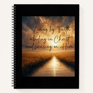Living By Faith | Christian Inspirational Notebook