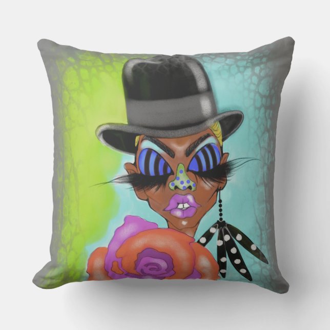Living Colour Hat Pillow (Front)