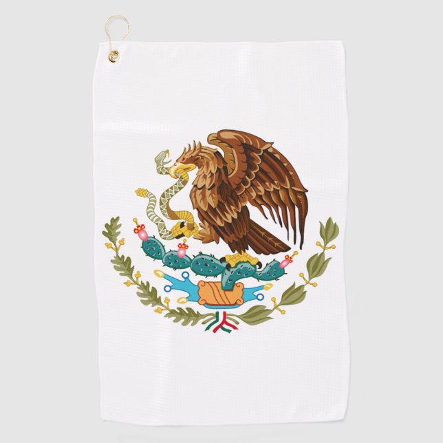 Living Colour Mexican Eagle Golf Towel (Front)