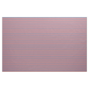 Lıving Coral and Pacific blue Horizontal Lines Fabric