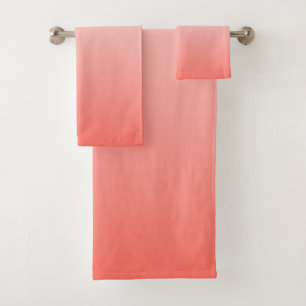 Living Coral OMBRE Bath Towel Set