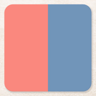 Living Coral On The Pacific Coast Square Paper Coaster