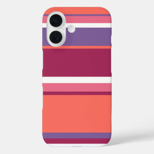 Living coral, red and violet  iPhone 16 case