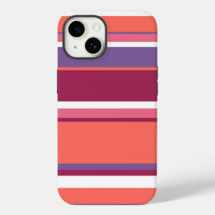 Living coral, red and violet iPhone 14 case