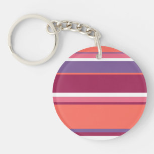 Living coral, red and violet key ring